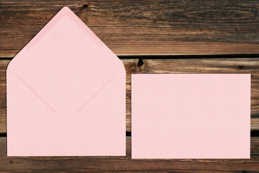 Briefhüllen 120x180 mm Nassklebend Hellrosa 120 g/qm